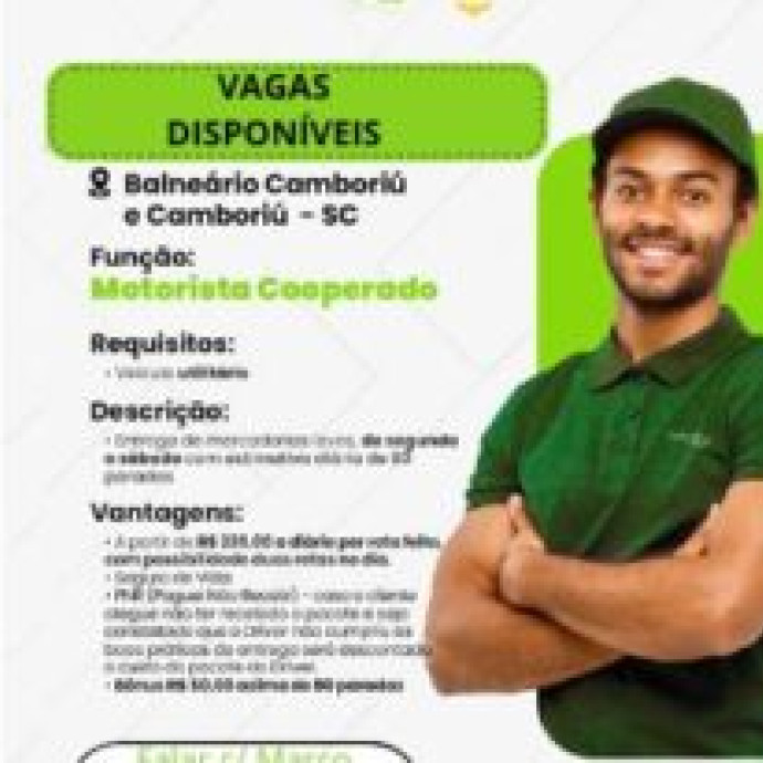 MOTORISTA COM VEÍCULO UTILITARIO