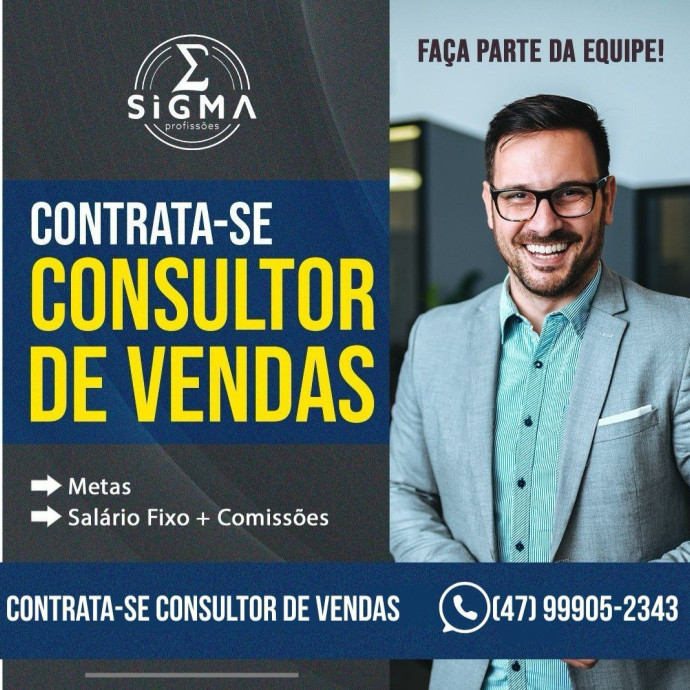 CONTRATA-SE CONSULTOR DE VENDAS