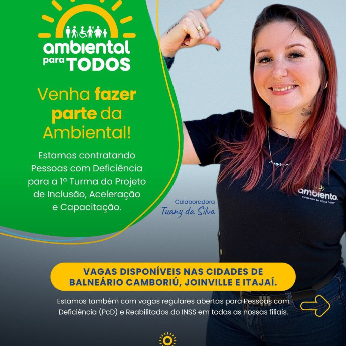 Coletor de Resíduos - Exclusiva para Pessoa com Deficiência (PCD)